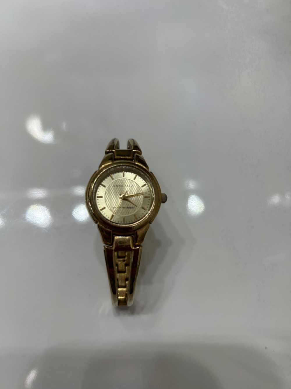 Gold Tone Women's Bangle Watch